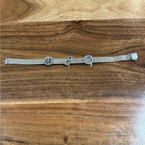 Pandora Reflections silver bracelet with 3 charms - Picture 2 of 6